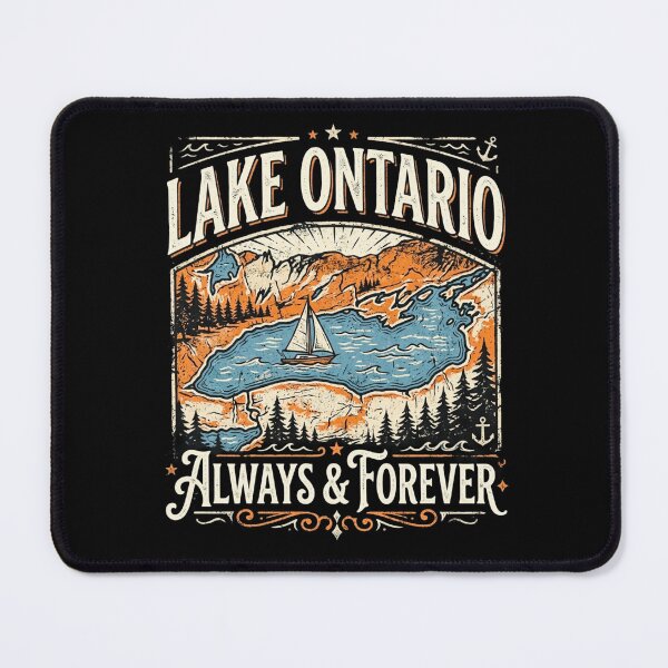 Item preview, Lake Ontario Always and Forever Retro Nature Graphic designed and sold by 519xdesign.