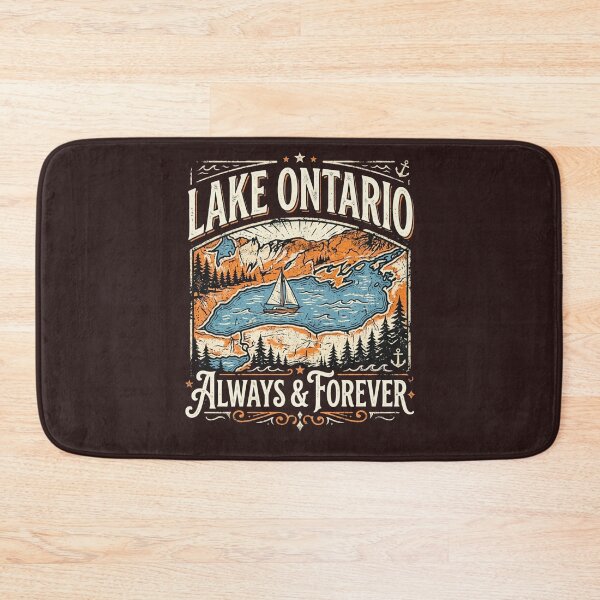 Item preview, Lake Ontario Always and Forever Retro Nature Graphic designed and sold by 519xdesign.