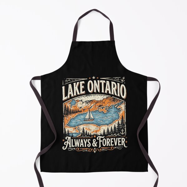 Item preview, Lake Ontario Always and Forever Retro Nature Graphic designed and sold by 519xdesign.