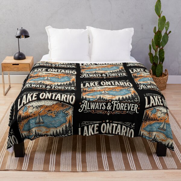 Item preview, Lake Ontario Always and Forever Retro Nature Graphic designed and sold by 519xdesign.
