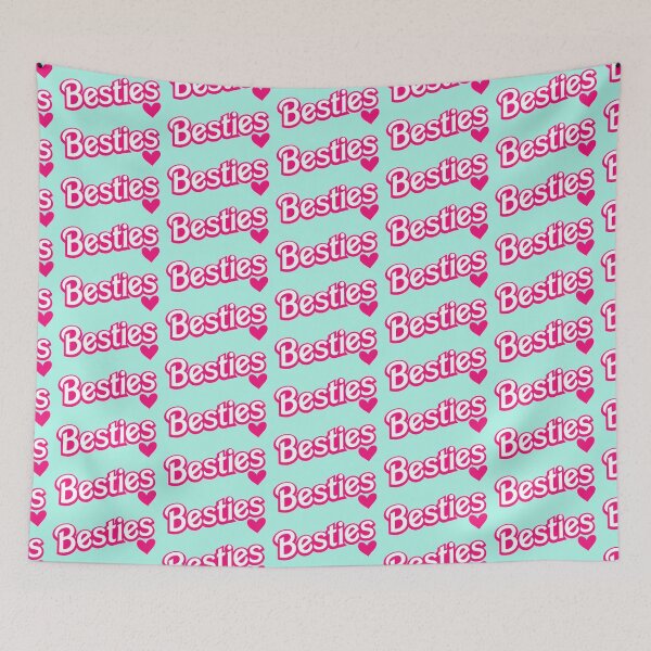 Item preview, Besties Pink Heart Friendship Cute Gift Design designed and sold by Vicky021.
