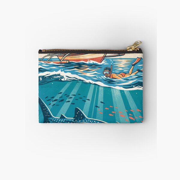 Item preview, Oslob Whale Sharks Cebu Philippines Vintage Travel Poster designed and sold by Lost-Horizons.