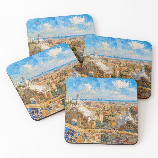 Item preview, A painting of Barcelona, Spain – A Beautiful city in Europe. designed and sold by GalleryKauffeld.