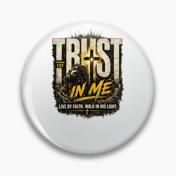 Item preview, Trust In Me Live By Faith Walk In His Light Colossians 1:27 Vintage Jesus designed and sold by Derekquie.