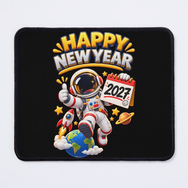 Item preview, Happy New Year 2027 Cute Space Astronaut designed and sold by M.Store.