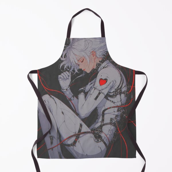 Item preview, Cyberpunk Android Girl Red Wire Sci Fi Anime Art designed and sold by Gingergarlic.