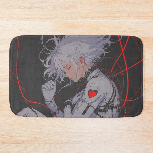 Item preview, Cyberpunk Android Girl Red Wire Sci Fi Anime Art designed and sold by Gingergarlic.