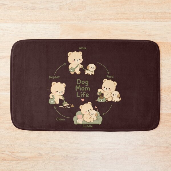 Item preview, Dog Mom Life Loop Cycle Shirt | Cute Character Design designed and sold by MOCH- ART.