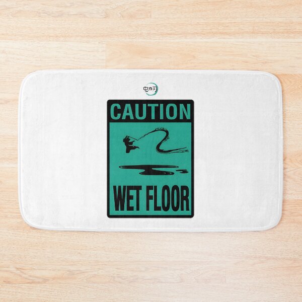 Item preview, Demon Slayer Kimetsu No Yaiba Wet Floor Caution Art | Limited Edition designed and sold by SonicRadioboom.
