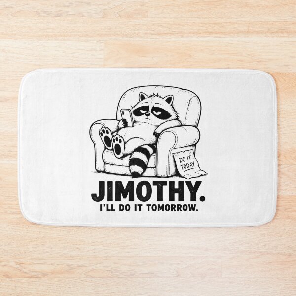 Item preview, Jimothy I'll Do It Tomorrow Funny Lazy Raccoon designed and sold by Cavalier-org.