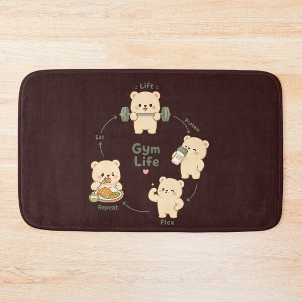 Item preview, Gym Life Loop Cycle Shirt | Cute Character Design designed and sold by MOCH- ART.