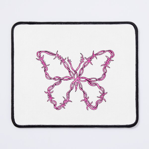 Item preview, Pink Barbed Wire Butterfly Art | ⭐⭐⭐⭐⭐ designed and sold by All-Tendance.
