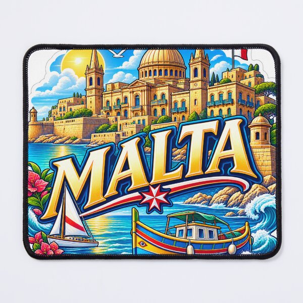Item preview, Malta Mediterranean Escape – Valletta, Sea & Traditional Luzzu designed and sold by ChicClicker.