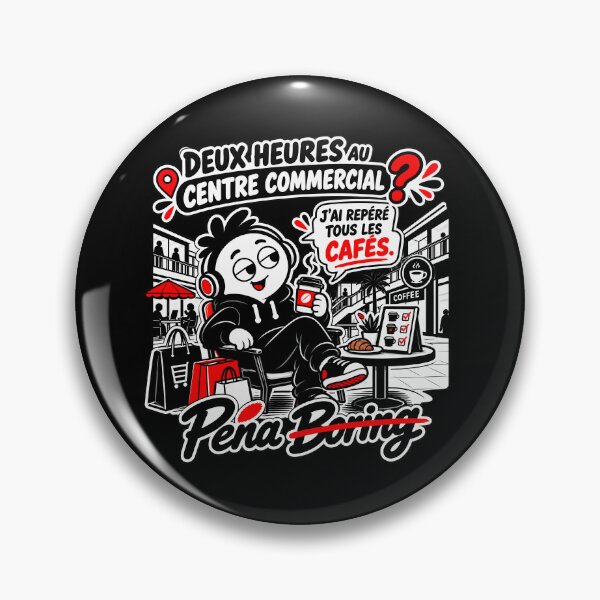 Item preview, Two hours at the mall? I've spotted all the cafes – Men's Shopping Humor designed and sold by J-Impression.