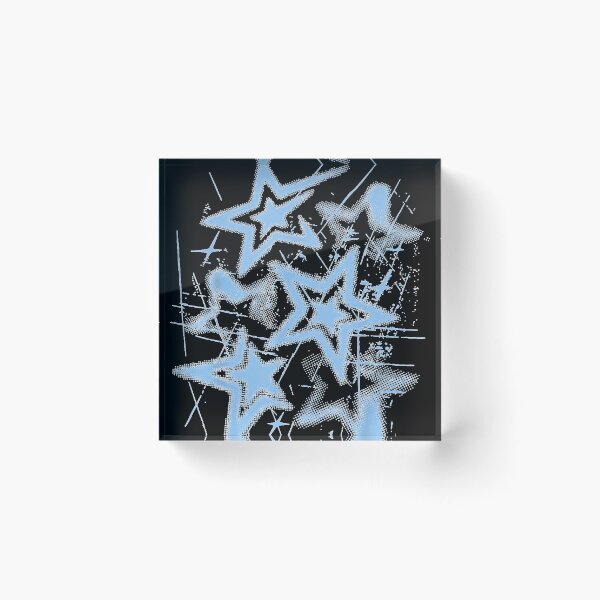 Item preview, Y2K Grunge Stars 2000s Blue Cyber Vintage Graphic designed and sold by EricCotanori.