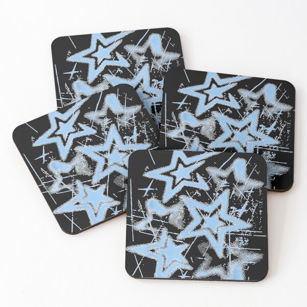Item preview, Y2K Grunge Stars 2000s Blue Cyber Vintage Graphic designed and sold by EricCotanori.
