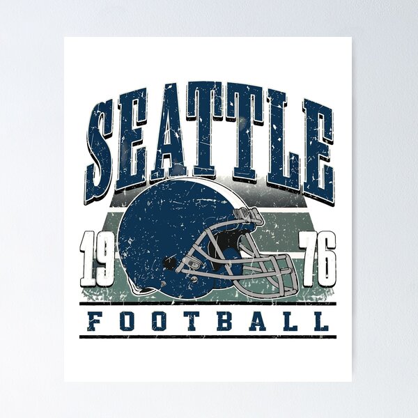 Item preview, Seattle Football Vintage Retro Helmet designed and sold by MeneesStefano.