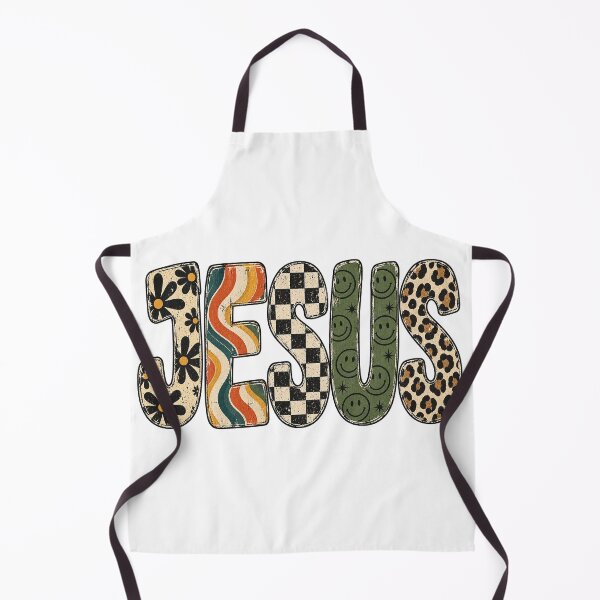 Item preview, Jesus Groovy Retro Patterns Cheetah Smiley Flower Vintage designed and sold by Derekquie.
