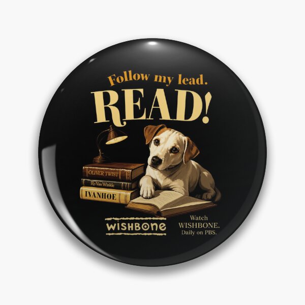 Artikelvorschau, Wishbone Dog Read Retro entworfen und verkauft von FieldsnancyArts.