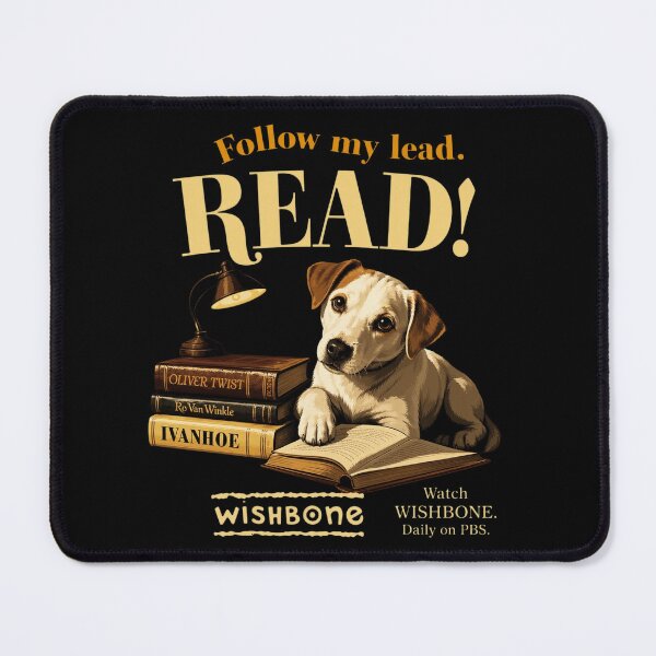 Item preview, Wishbone Dog Read Retro designed and sold by FieldsnancyArts.