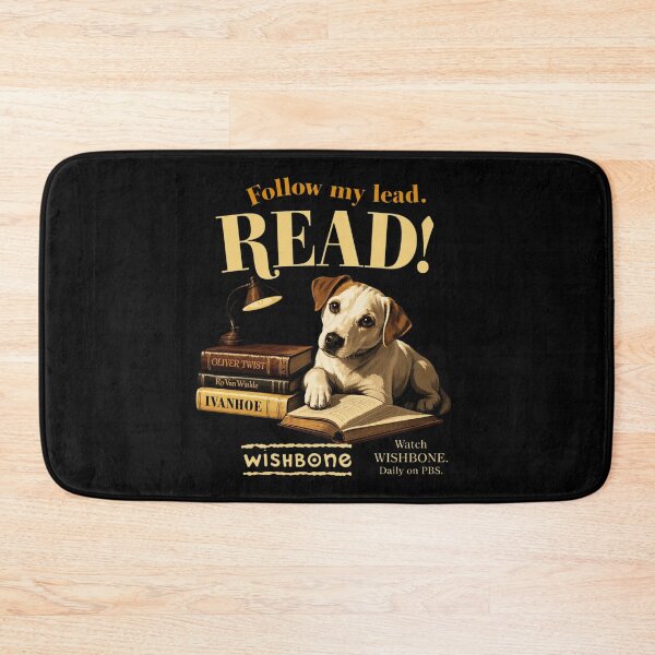 Item preview, Wishbone Dog Read Retro designed and sold by FieldsnancyArts.