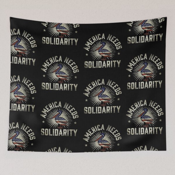 Item preview, America Needs Solidarity Patriotic American Flag Pelican Vintage designed and sold by Machomanshop.