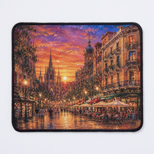 Item preview, Barcelona by night, Spain – A Beautiful city in Europe. designed and sold by GalleryKauffeld.