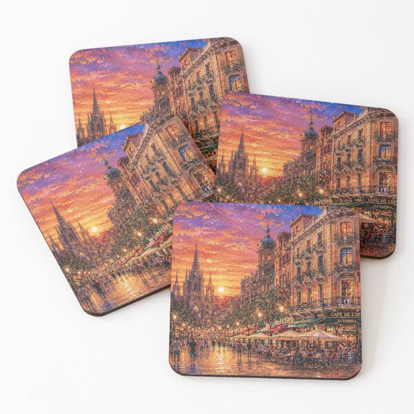 Item preview, Barcelona by night, Spain – A Beautiful city in Europe. designed and sold by GalleryKauffeld.