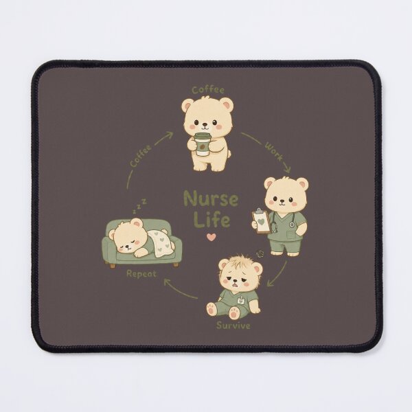 Item preview, Nurse Life Loop Cycle | Cute Character Design designed and sold by MOCH- ART.