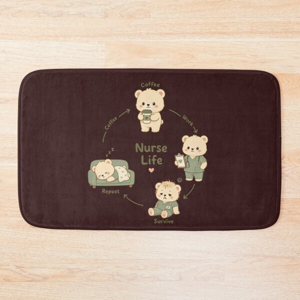 Item preview, Nurse Life Loop Cycle | Cute Character Design designed and sold by MOCH- ART.