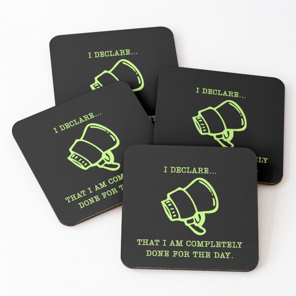 Item preview, I Declare I Am Done For The Day Funny Office Parody designed and sold by Mircea786.
