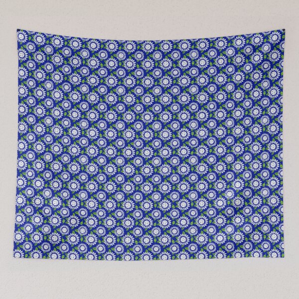 Item preview, Sunflower Pickleball Paddle Pattern – Blue Floral Sport Mix designed and sold by EvieWoj.
