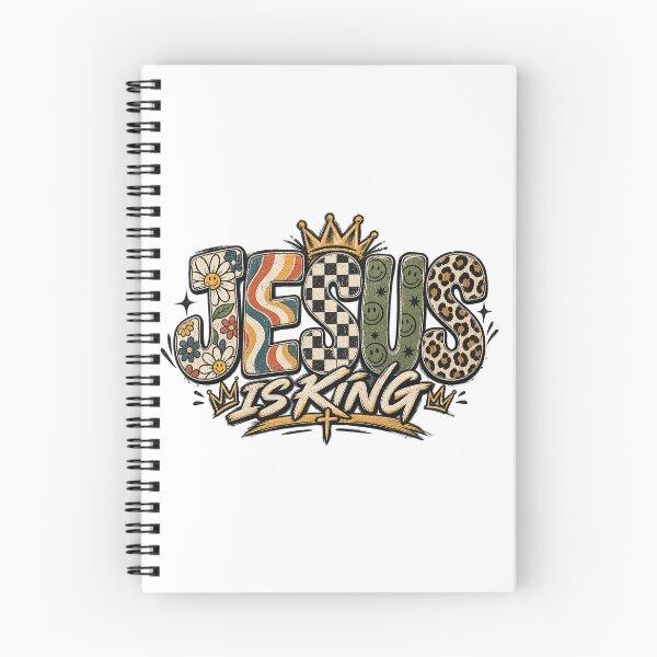 Item preview, Jesus Is King Retro Groovy Eclectic Patterns Graphic designed and sold by Derekquie.