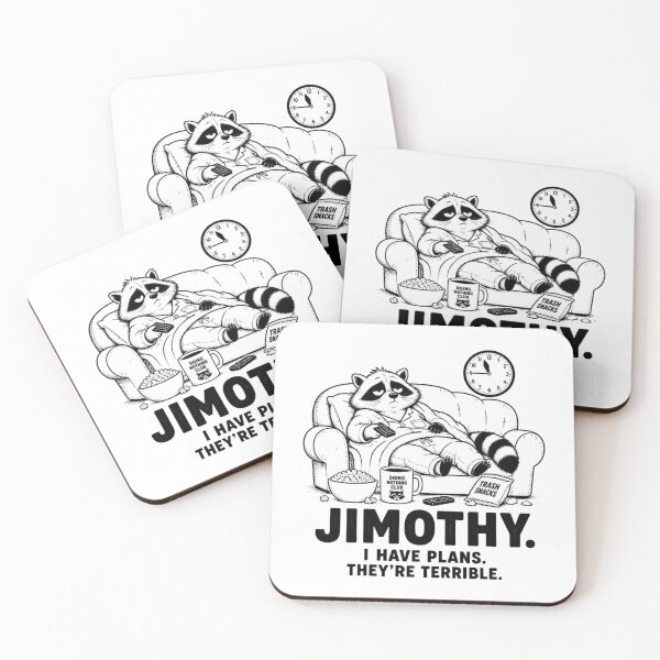 Item preview, Jimothy I Have Plans Funny Lazy Raccoon designed and sold by Cavalier-org.