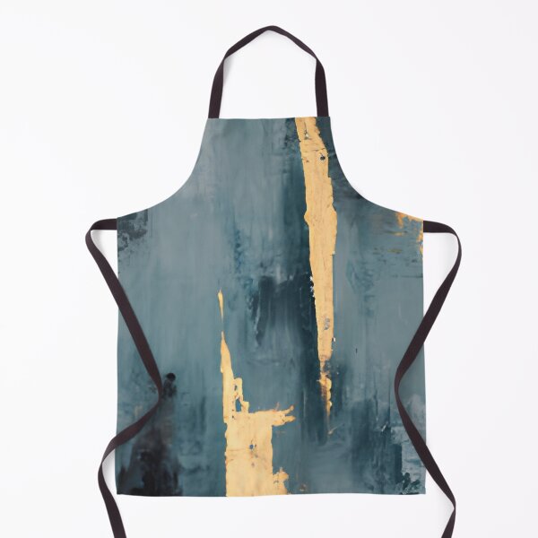 Item preview, Modern Blue & Gold Foil Abstract Oil Painting Canvas Art designed and sold by LuxocaDesigns24.