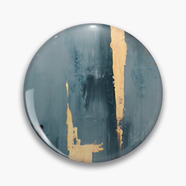 Item preview, Modern Blue & Gold Foil Abstract Oil Painting Canvas Art designed and sold by LuxocaDesigns24.