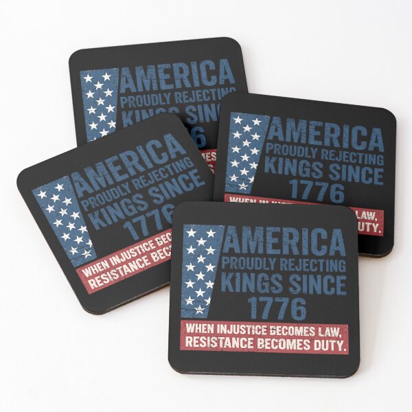 Item preview, America Rejecting Kings Since 1776 Resistance Becomes Duty Vintage designed and sold by Machomanshop.