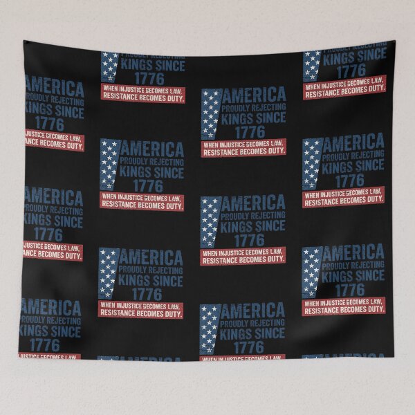 Item preview, America Rejecting Kings Since 1776 Resistance Becomes Duty Vintage designed and sold by Machomanshop.