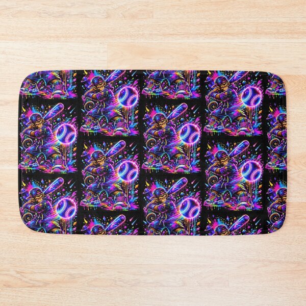 Item preview, Monkey Colorful Baseball Bat Graffiti Drip Cosmic Sports Art designed and sold by Eat-Apples.