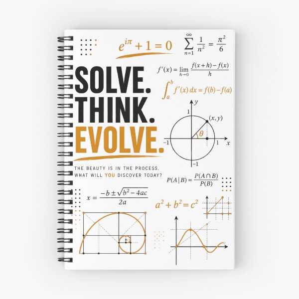 Item preview, Think Solve Evolve – Mathematics & STEM Motivation designed and sold by CalmWorldShop.