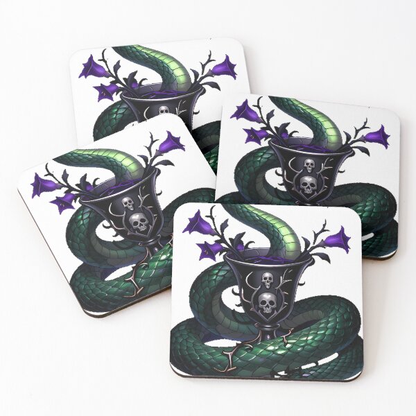 Item preview, Gothic Emerald Viper Nightshade Chalice designed and sold by IllumeInk.
