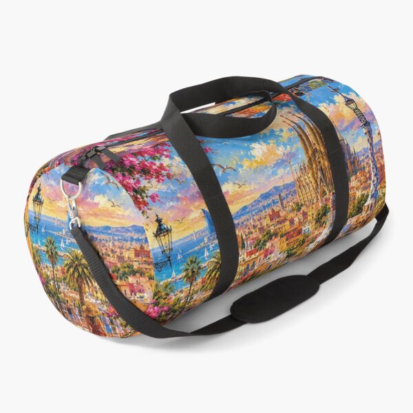 Item preview, Barcelona, Spain – a painting of a summer day in this beautiful European city designed and sold by GalleryKauffeld.