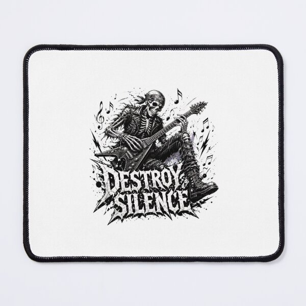 Item preview, I Destroy Silence Skeleton Drummer Rock Metal Music designed and sold by felixpalette.