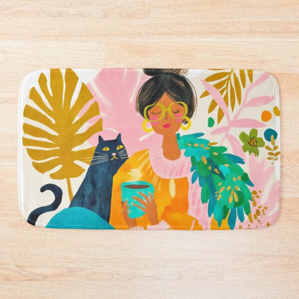 Item preview, Cozy Cat And Coffee designed and sold by artsandsoul.