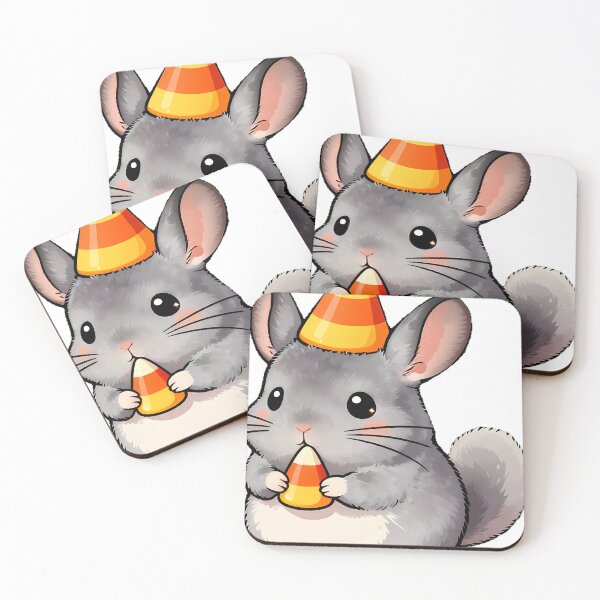Item preview, Cute Fluffy Chinchilla Candy Corn Treat Icon designed and sold by pumsquare.