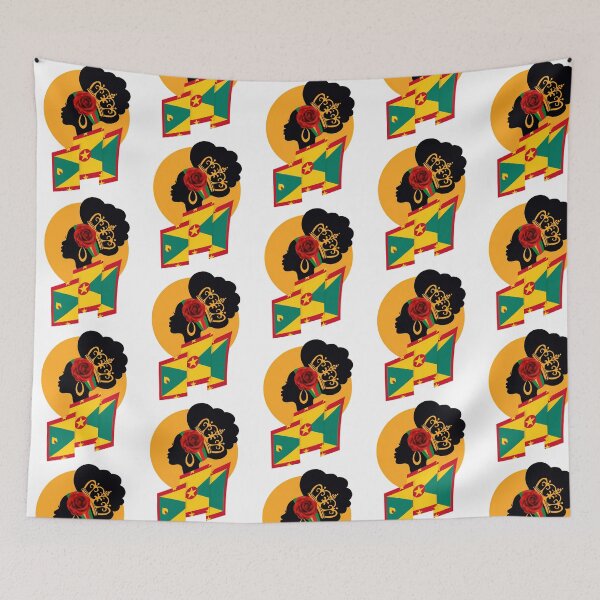 Item preview, Grenada Country Map Flag Queen Empress designed and sold by harlyn-keyse.