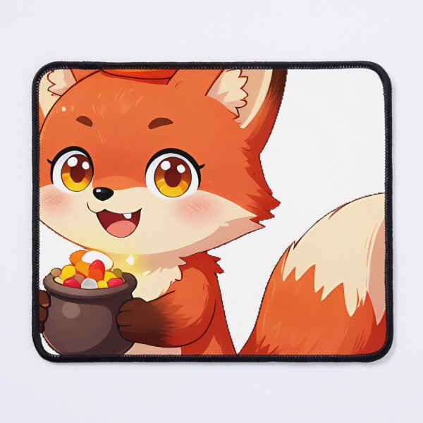 Item preview, Cute Red Fox Cub Candy Corn Wizard Icon designed and sold by pumsquare.