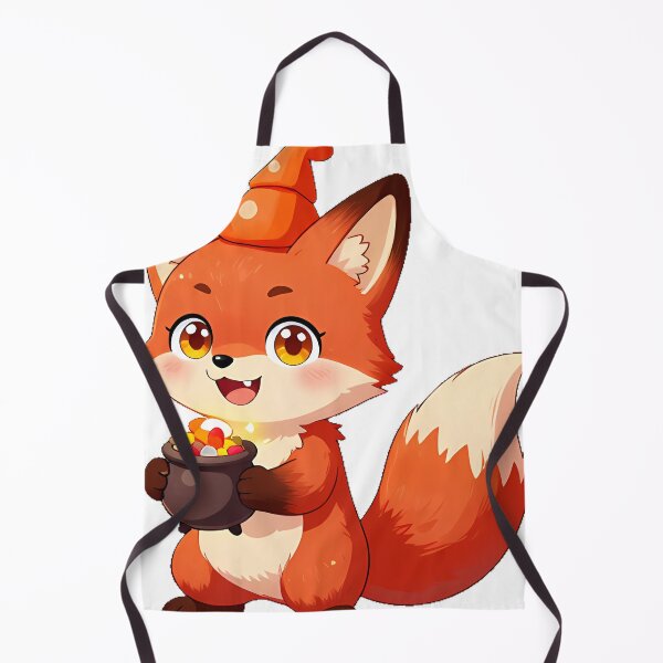 Item preview, Cute Red Fox Cub Candy Corn Wizard Icon designed and sold by pumsquare.