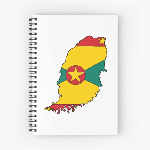 Item preview, Grenada Country Shape Flag designed and sold by harlyn-keyse.
