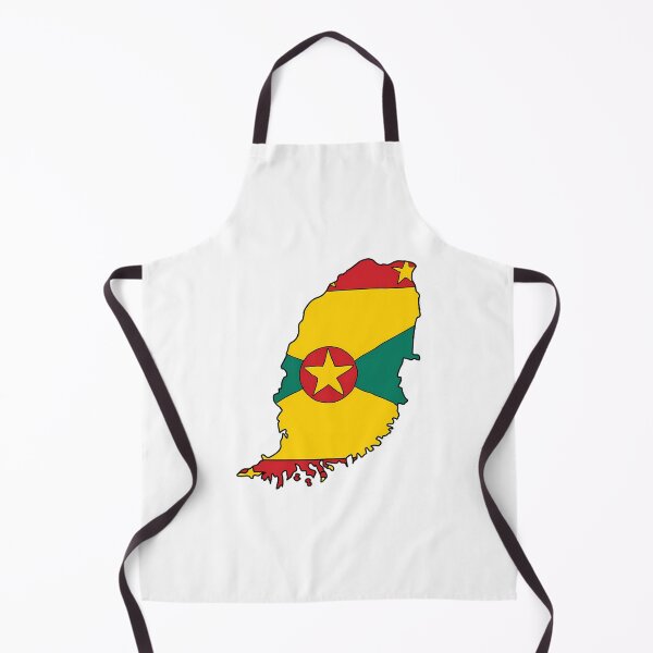 Item preview, Grenada Country Shape Flag designed and sold by harlyn-keyse.